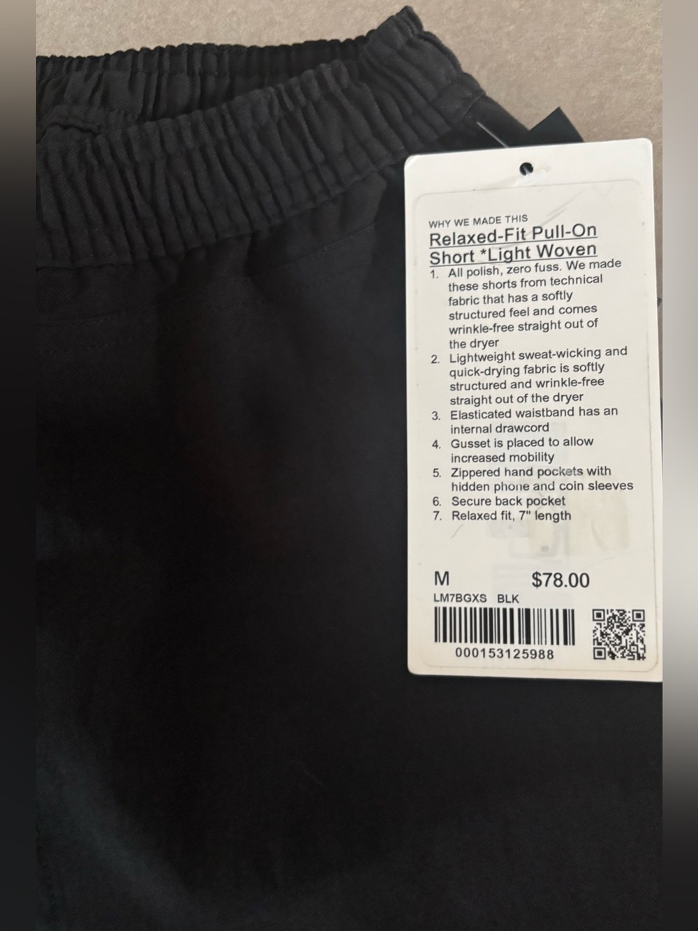 Lululemon Men's Relaxed- Fit Pull-on Short  *Light Woven - Picture 2 of 6